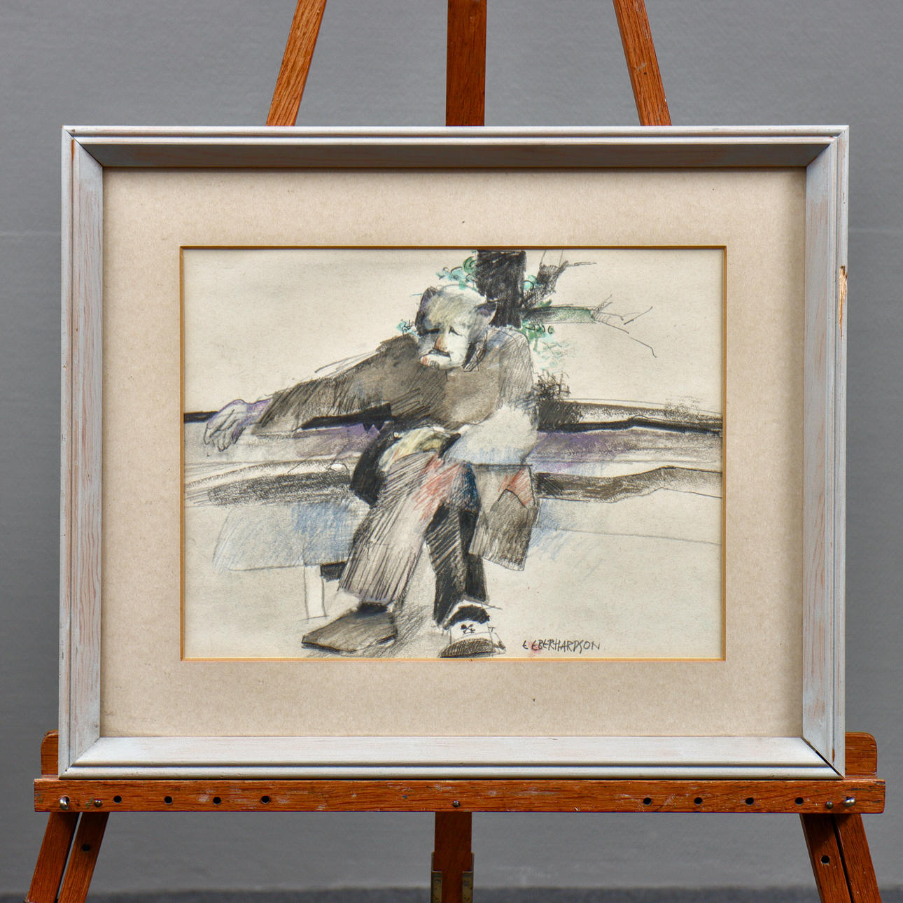 EBBE EBERHARDSON. BLANDTEKNIK, SIGNERAD.