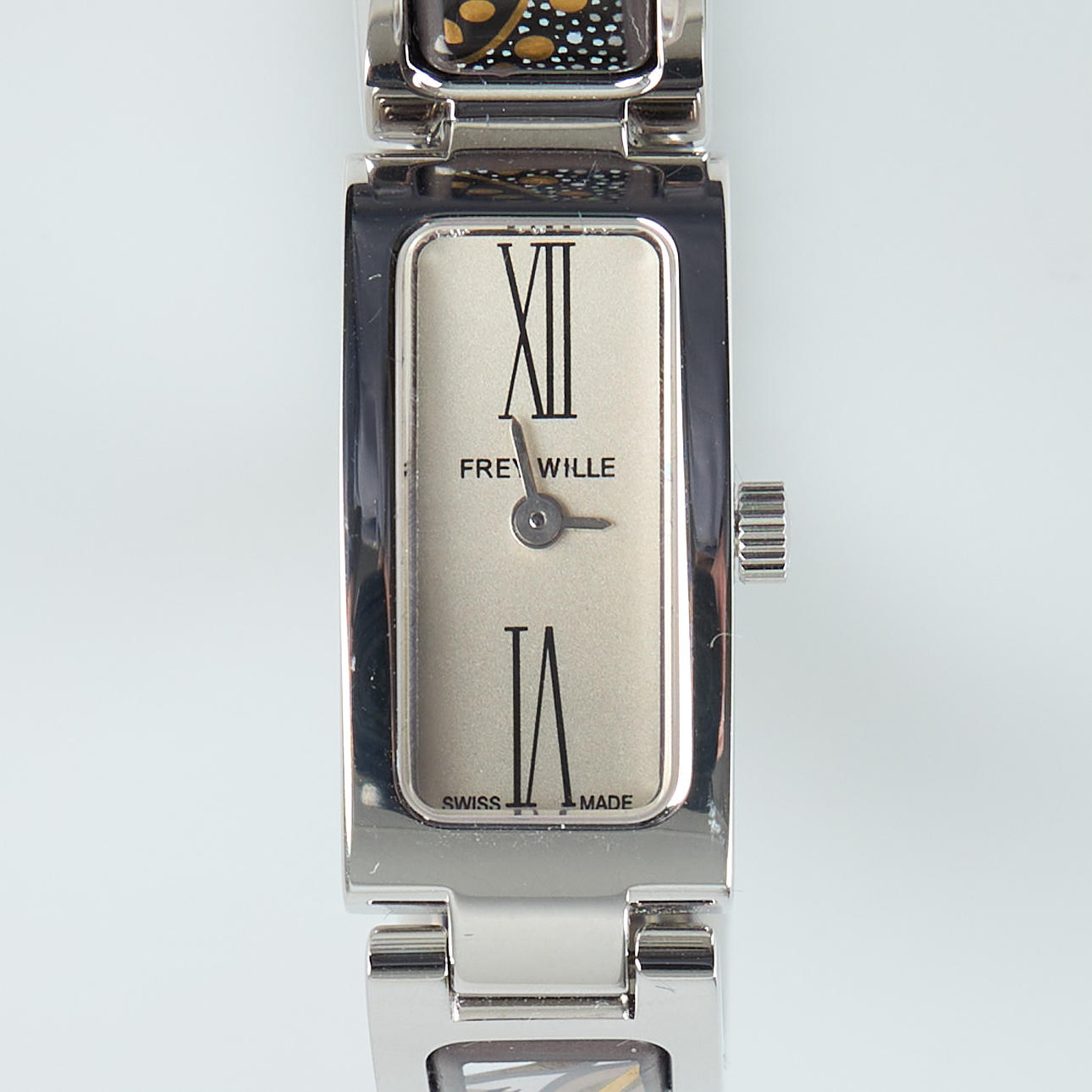 【稼働品】FREY WILLE wristwatch フレイヴィレ腕時計 FREY WILLE, Place Vendôme, wristwatch, 25 x 13 mm, steel, quartz