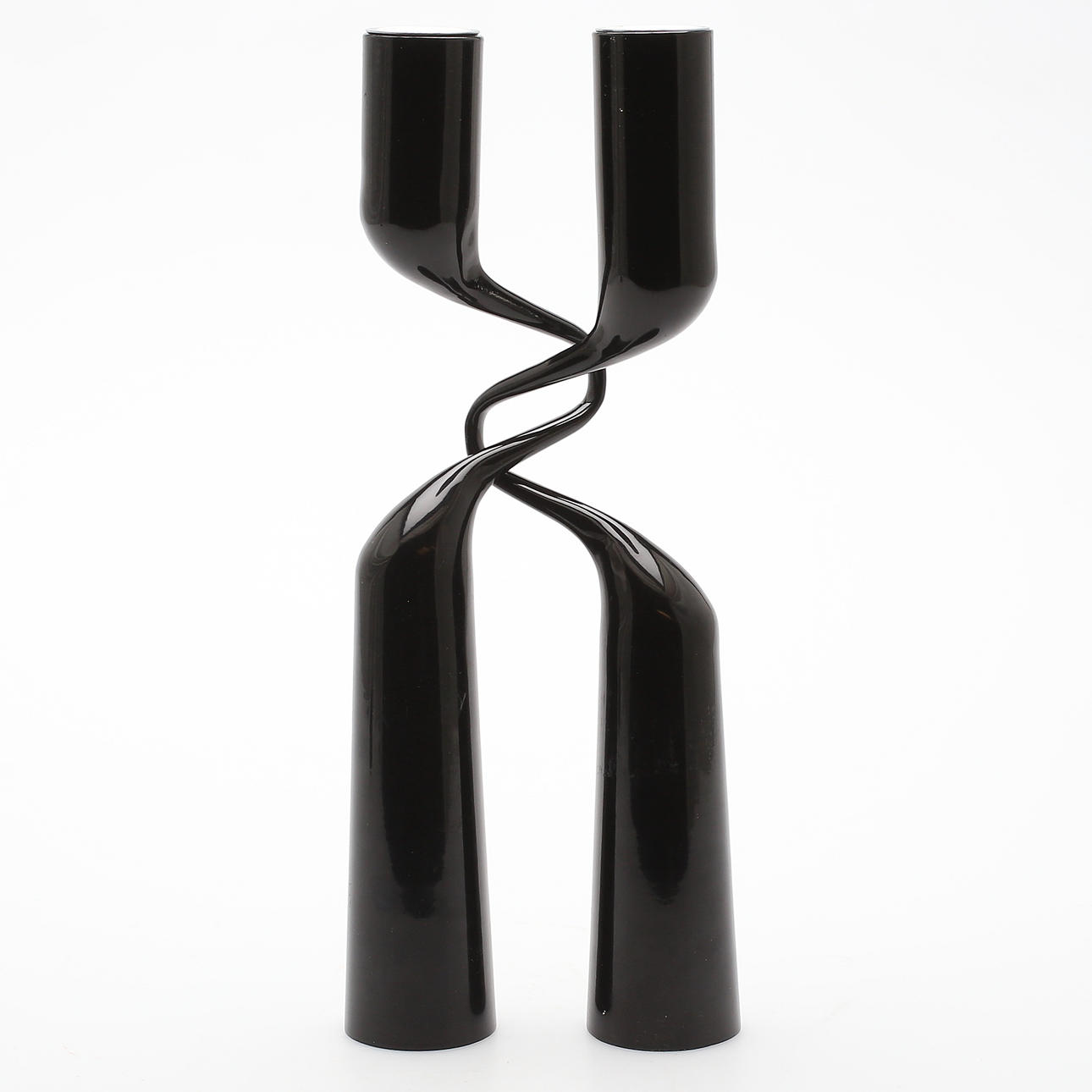 LJUSSTAKAR, ett par, rostfritt stål, Mikaela Dörfel, "Double" 1900-tal.