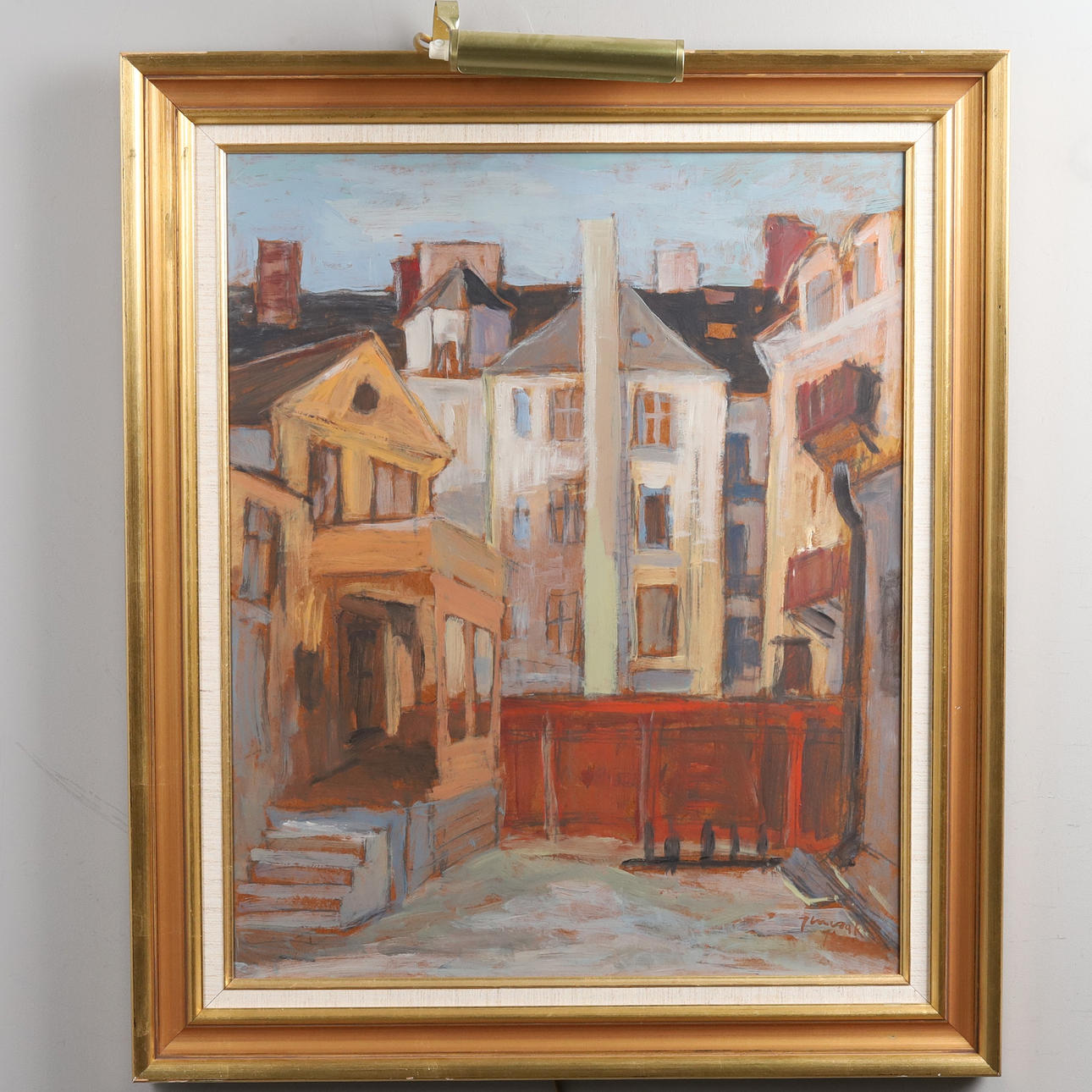 JERZY LUCZAK. Mixed media, signed.