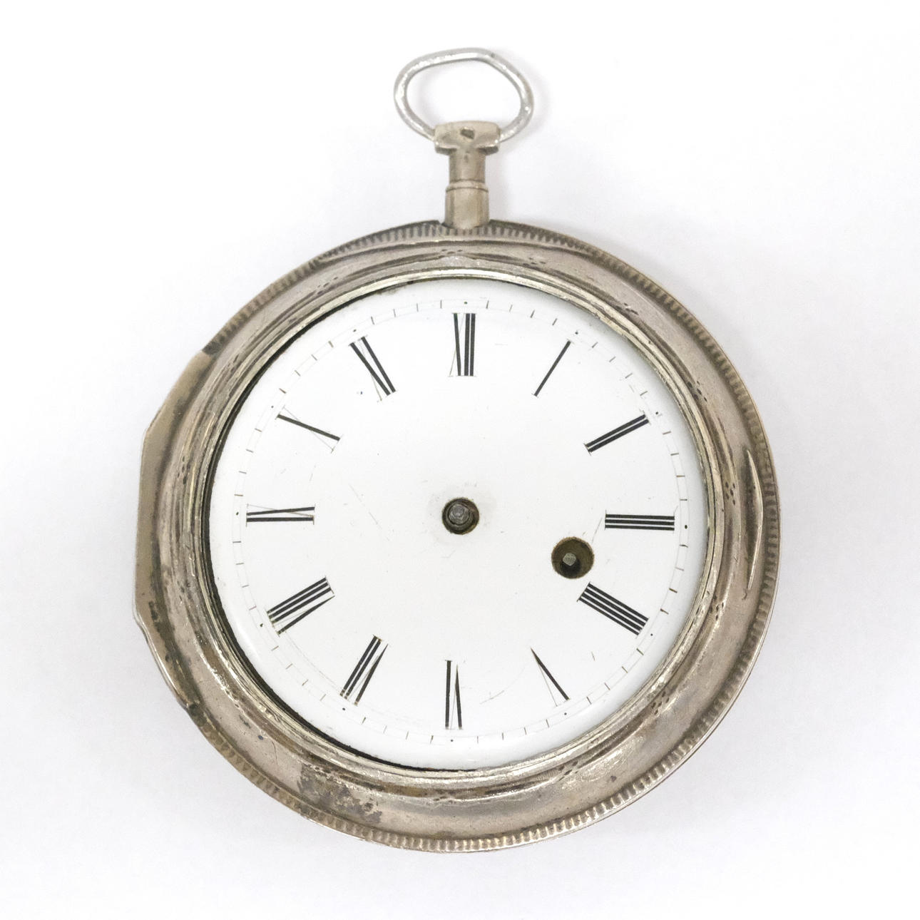 POCKET WATCH SO CALLED SPIDER WATCH. CLOCKWORK JOHN WARD. SILVER CASE ...