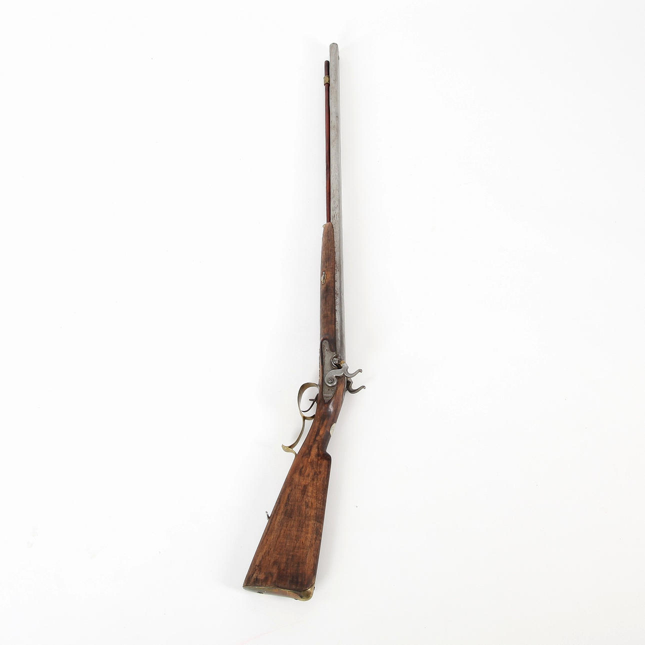 DOUBLE-BARRELED SLATCH RIFLE, shotgun, marked Curów, 1800s/century ...