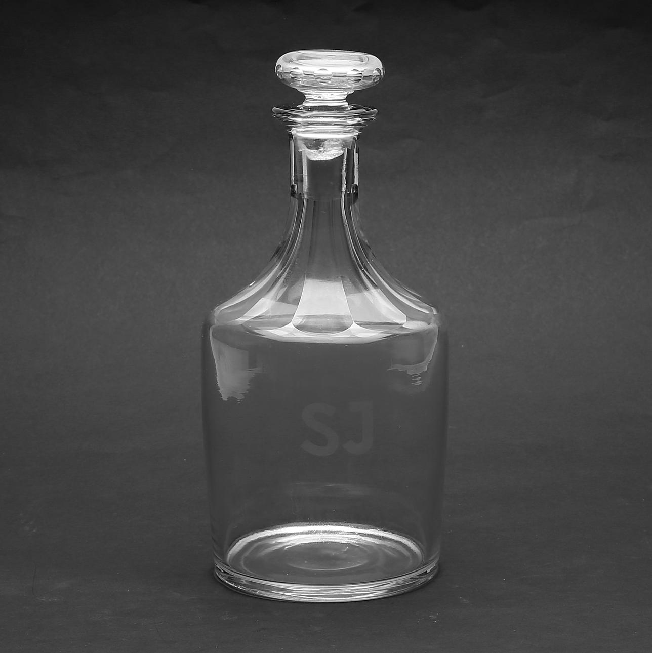 VATTENKARAFF, glas, märkt "SJ" (Statens Järnvägar), 1900-talets andra del.
