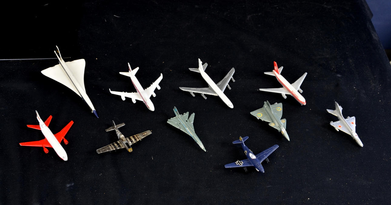 MODELLFLYGPLAN, metall, 10-st.