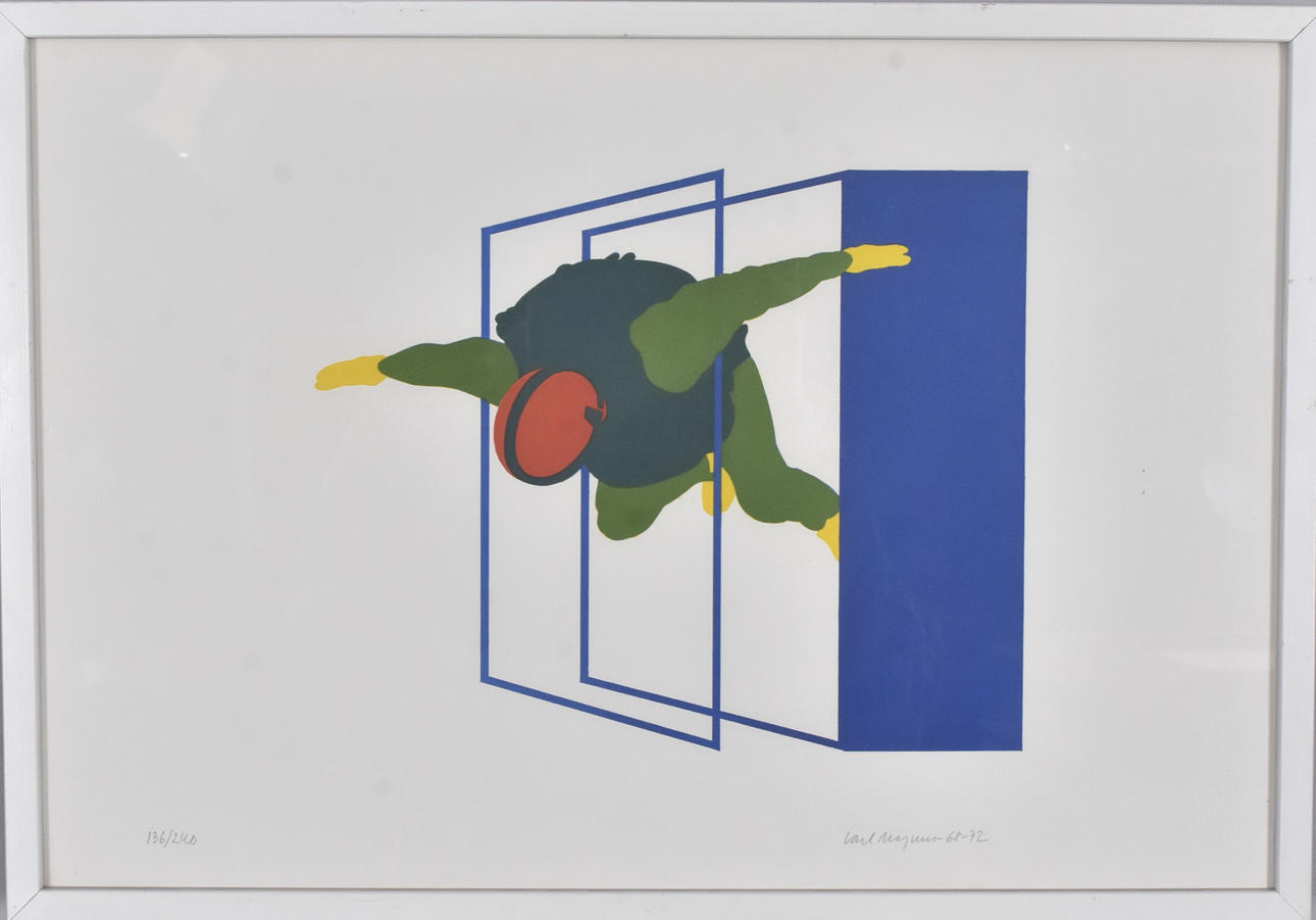 CARL MAGNUS. Värillinen litografia.