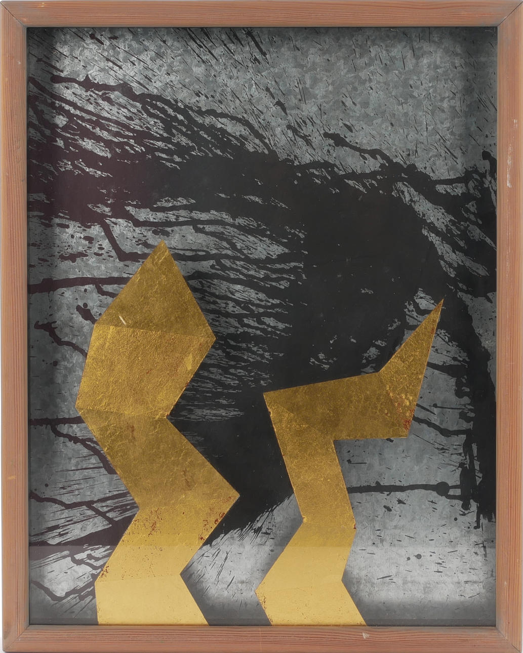 CURT HILLFON. Mixed media, signed Curt Hillfon.