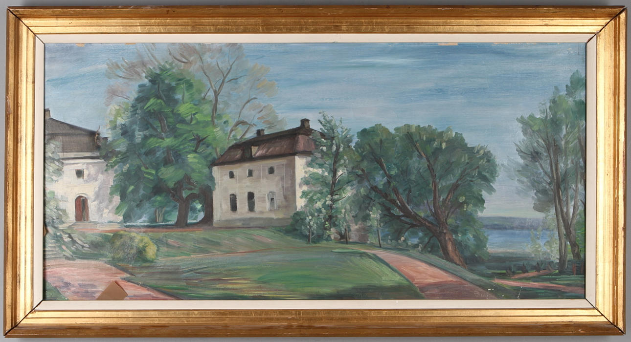 REINHOLD VON ROSEN. Åkerö i Sörmland, olja på duk, signerad.