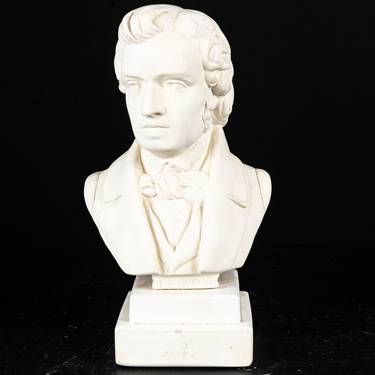 BUSTO, Frédéric Chopin, yeso pintado.