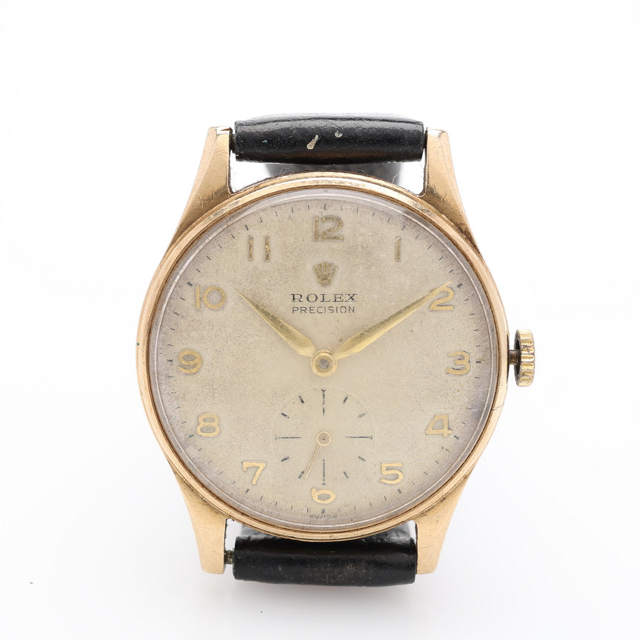 WRISTWATCH, 9K GOLD, ROLEX PRECISION, MANUAL ASSIGNMENT.