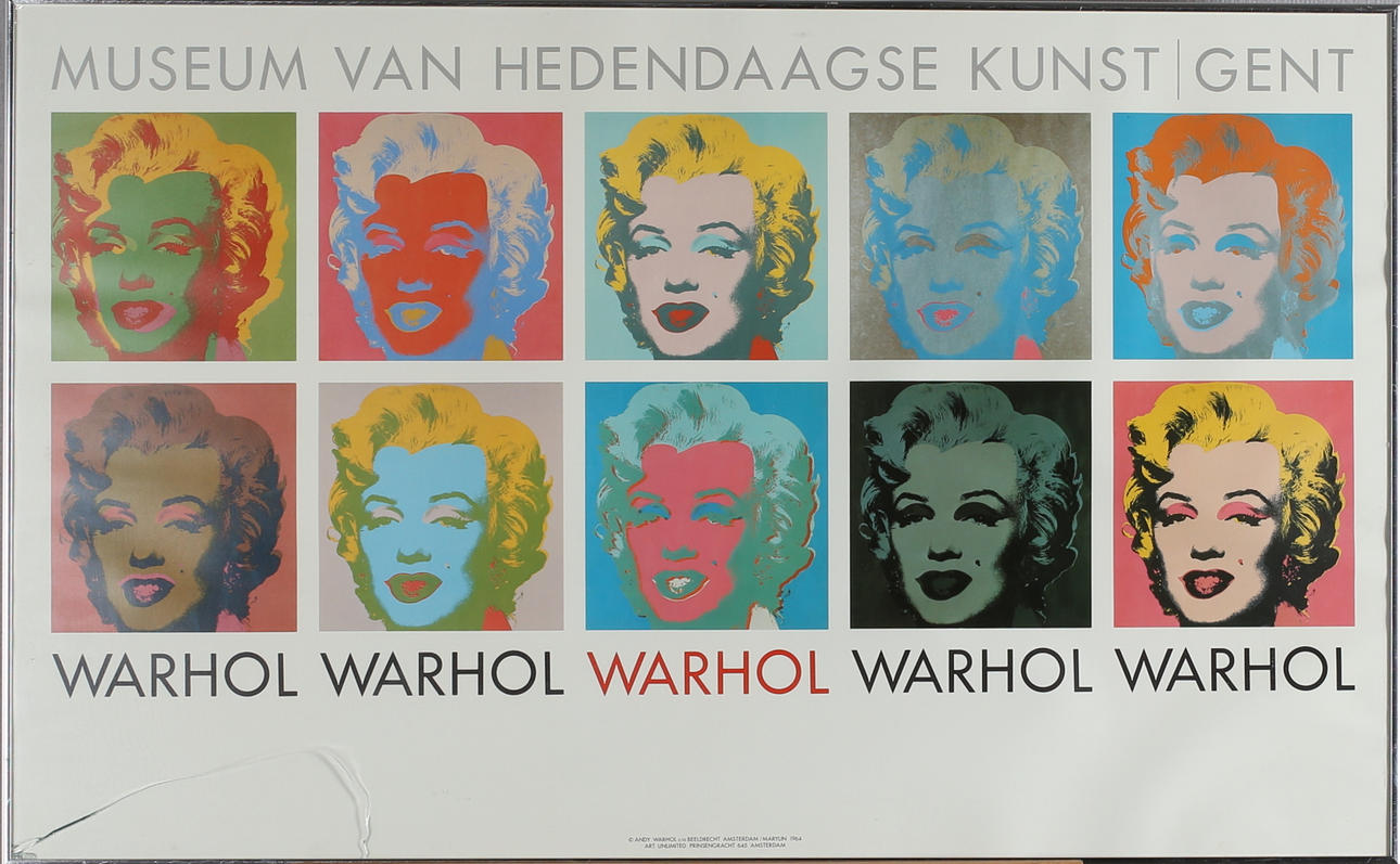 ANDY WARHOL. Affisch, Marilyn Monroe 1964.