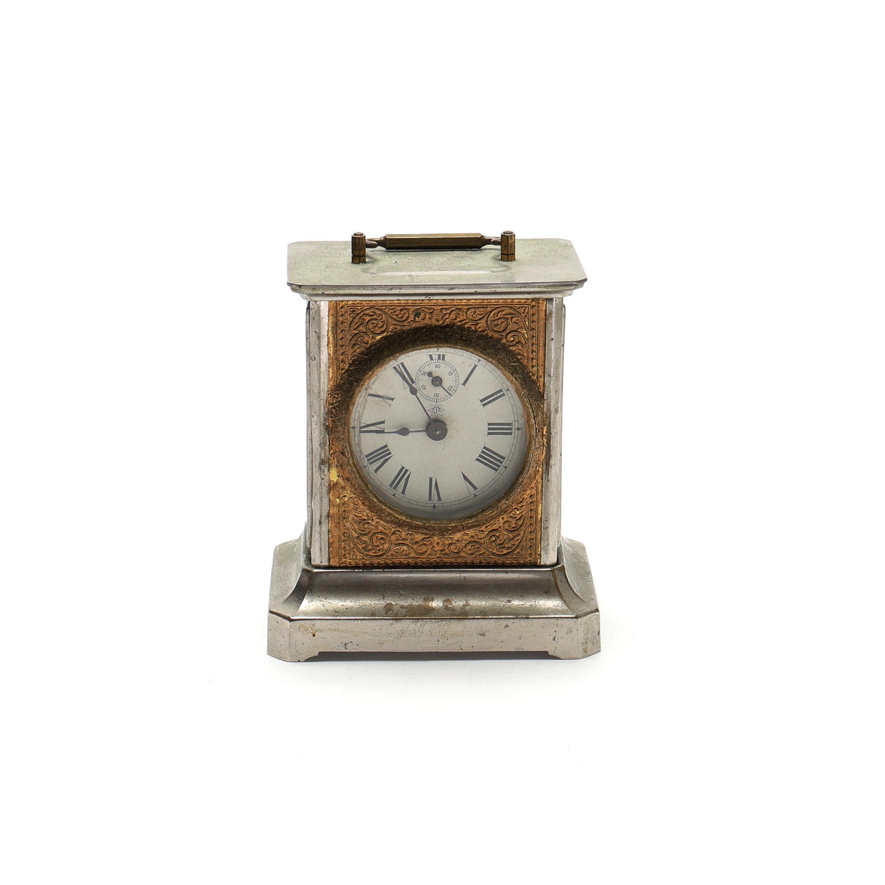 RESEUR. Junghans, Germany. 20th century, table clock, gilded decor.