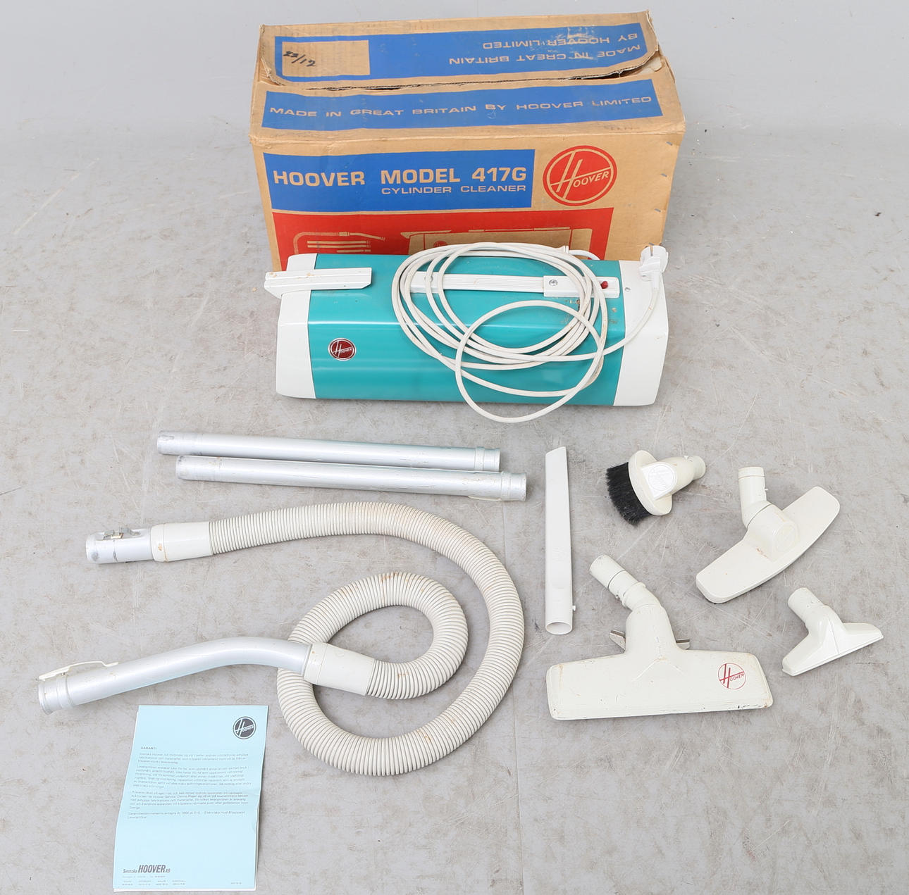 DAMMSUGARE, Hoover, modell 417 G, 1900-tal.