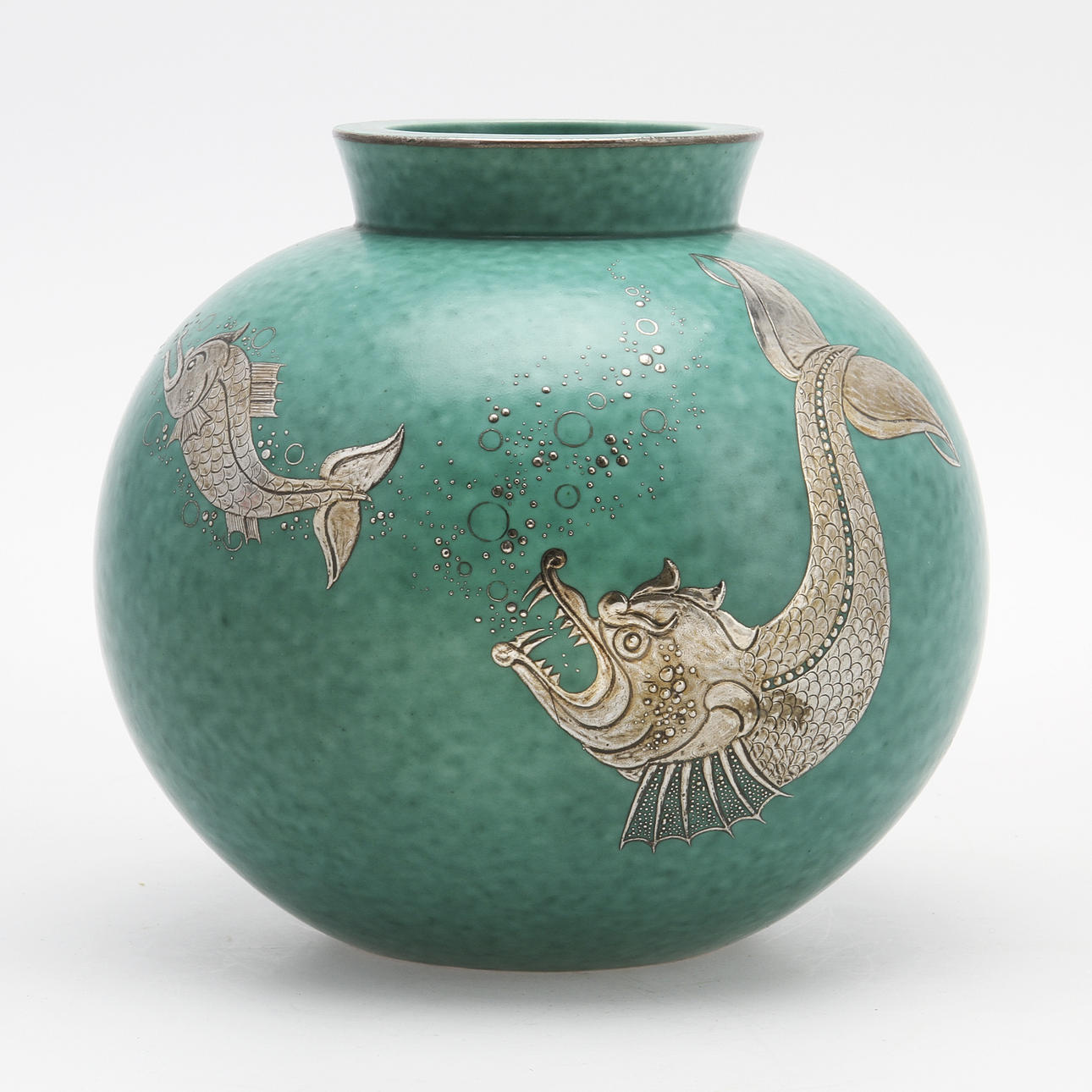 WILHELM KÅGE. VAS, "Argenta", stengods, Gustavsberg.