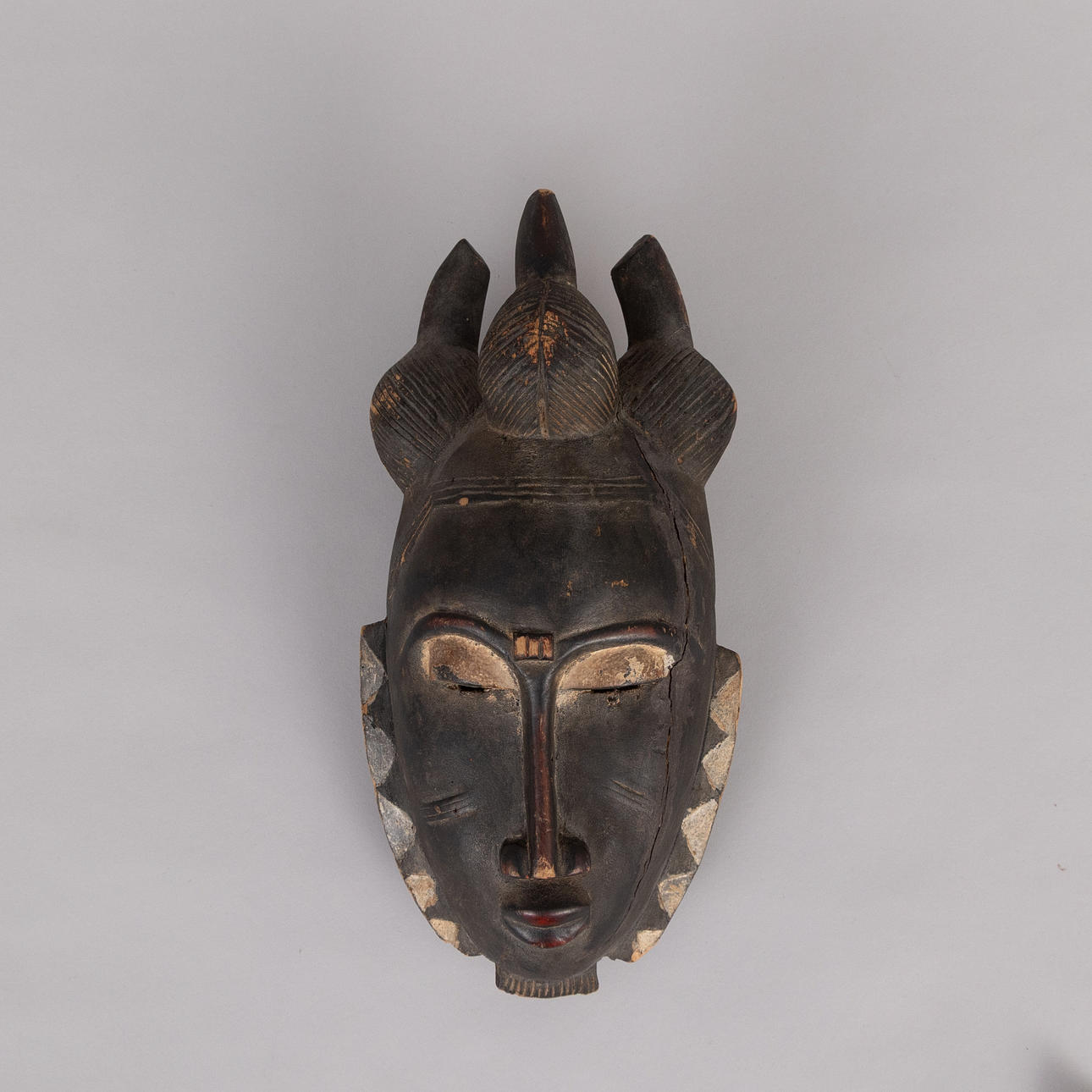 Máscara, madera, Baule, Costa de Marfil.