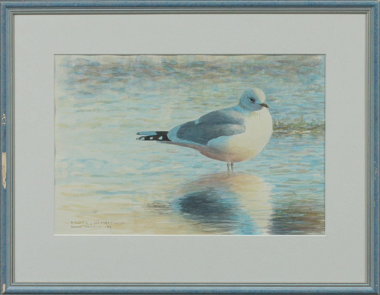 HANS LARSSON. Akvarell. Signerad och daterad -02.