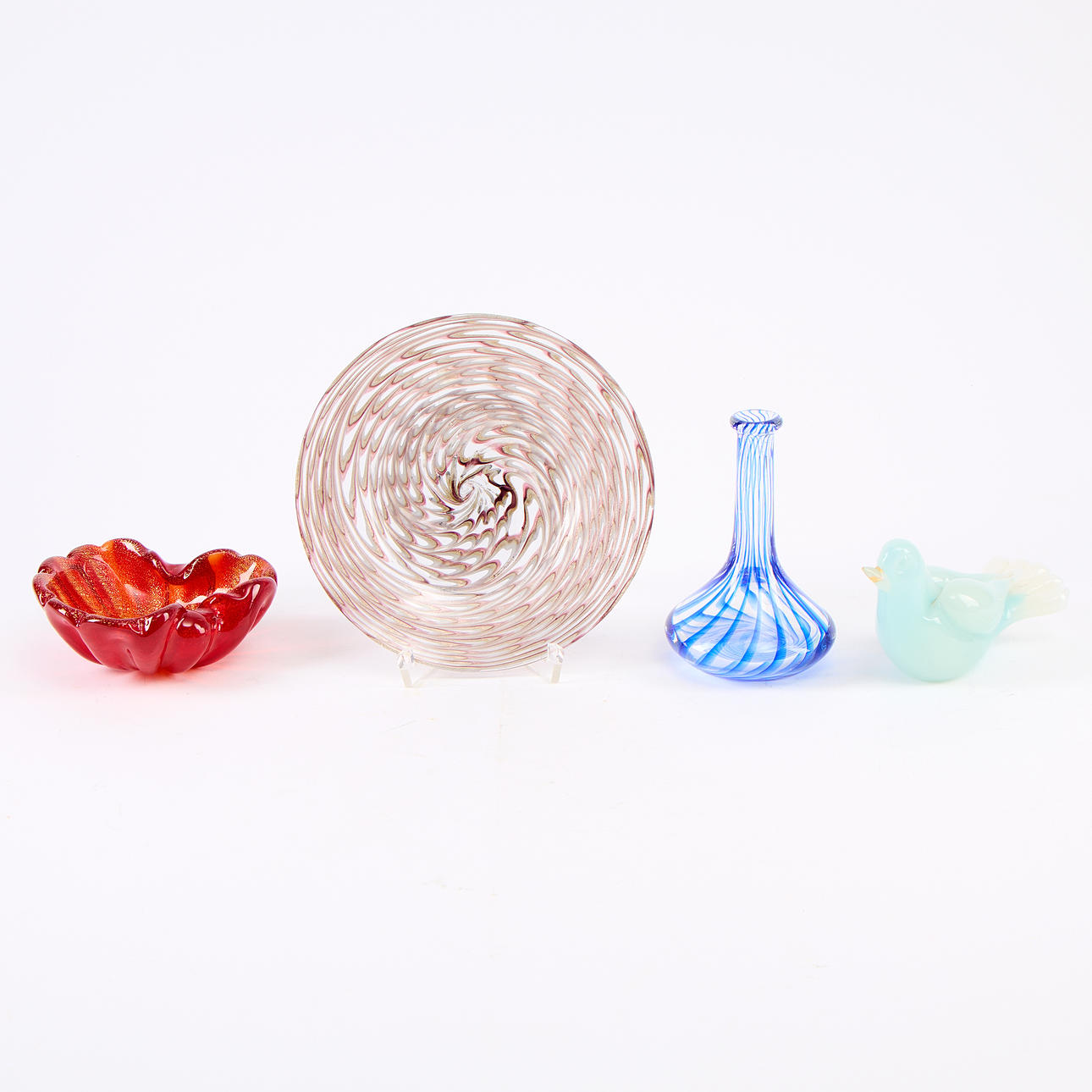 BATCH GLASS, 4 pieces.