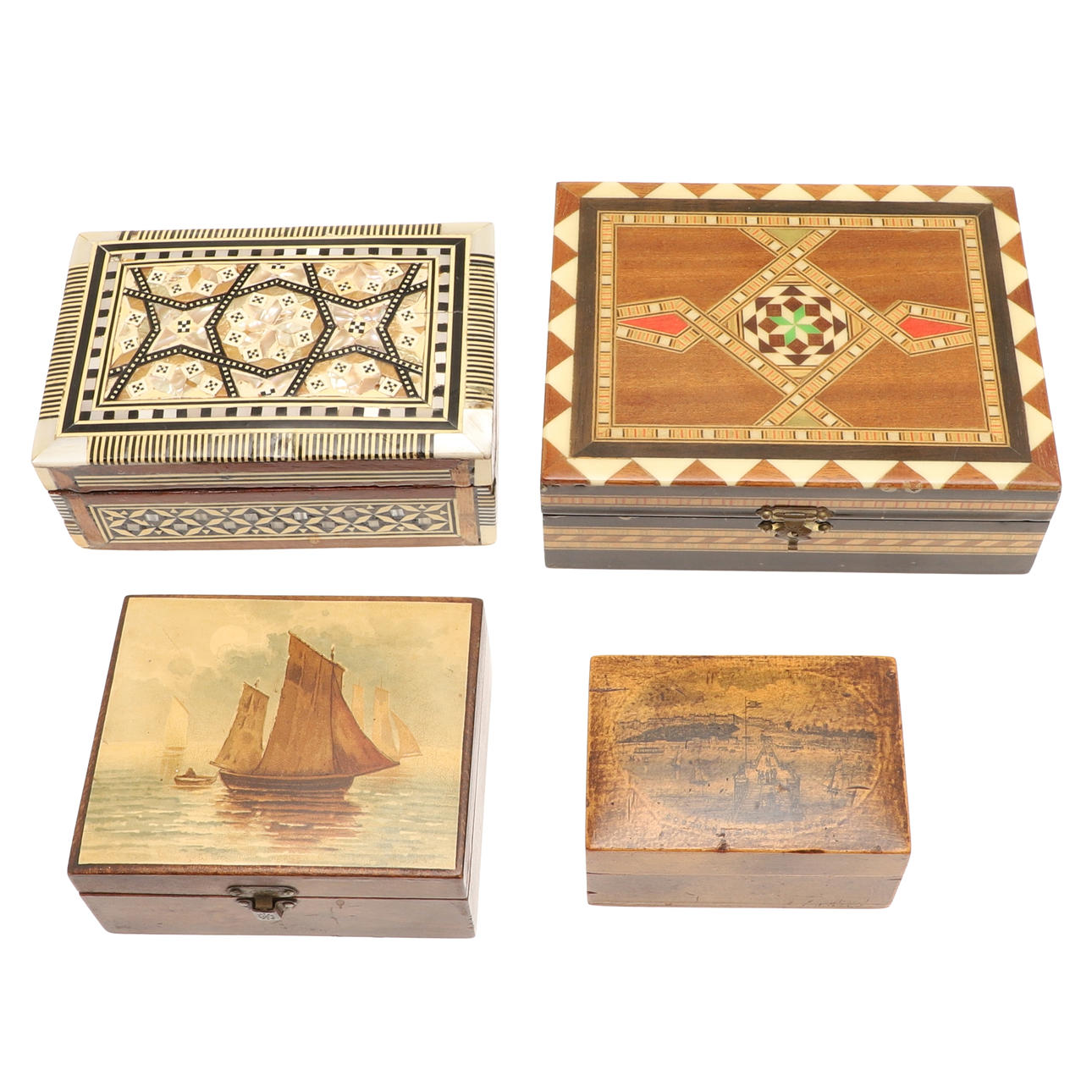 TREEN BOX & OTHER BOXES. Miscellaneous - Miscellaneous - Auctionet