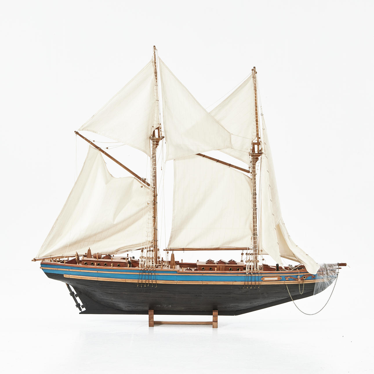 SHIP MODEL, schooner, after the Canadian ship “Bluenose II ...