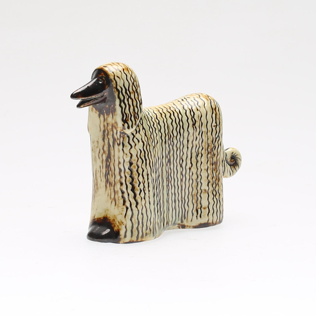 FIGURIN, Afghanhund ur serien Kennel, Lisa Larson, Gustavsberg.