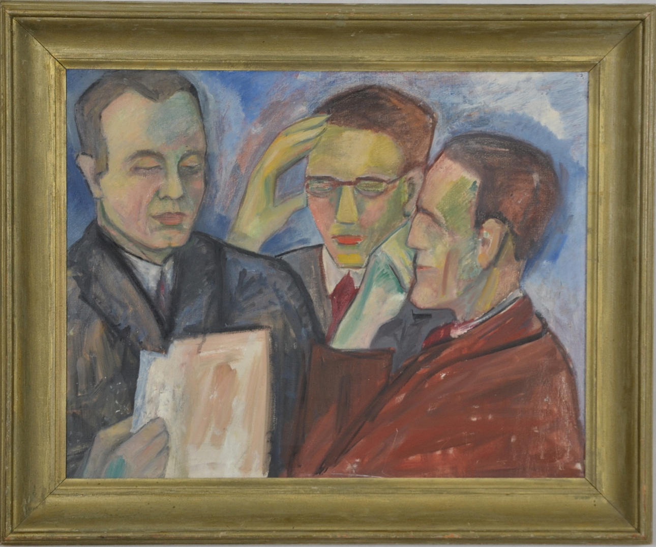 OIDENTIFIERAD KONSTNÄR. OLJA PÅ DUK.