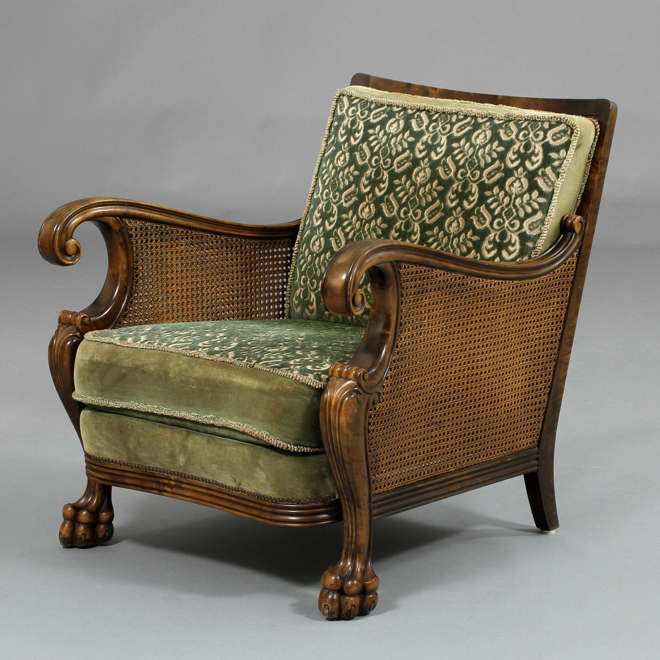 FÅTÖLJ, Chippendalestil,1900-tal.