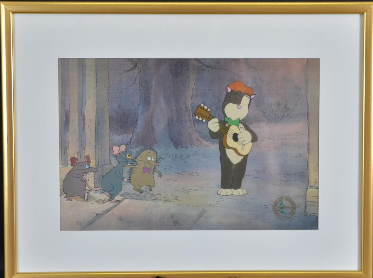 ORIGINALCEL ur "Pelle Svanslös", Team Film. Signerad.