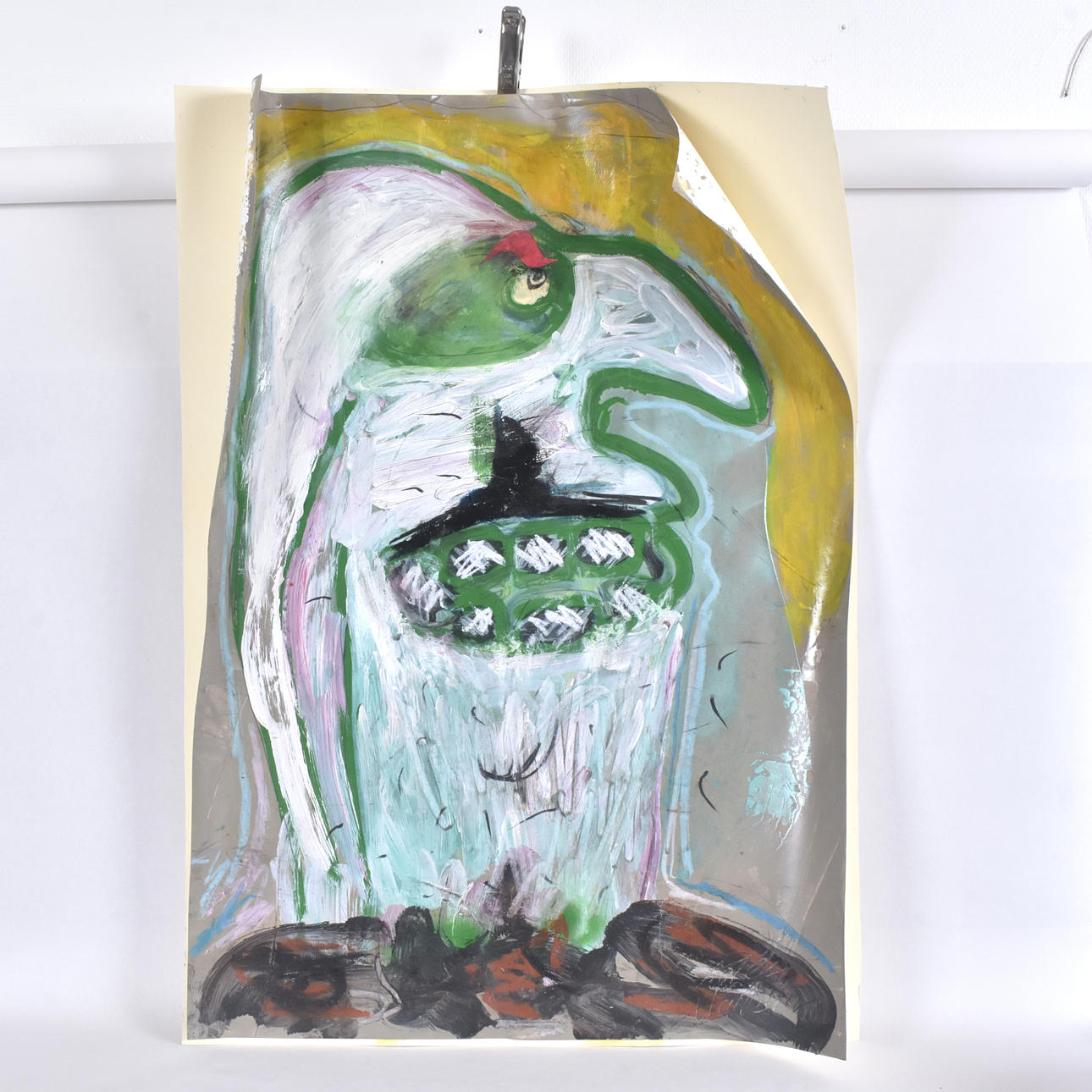 PETER WAHLBECK. Mixed media with collage.