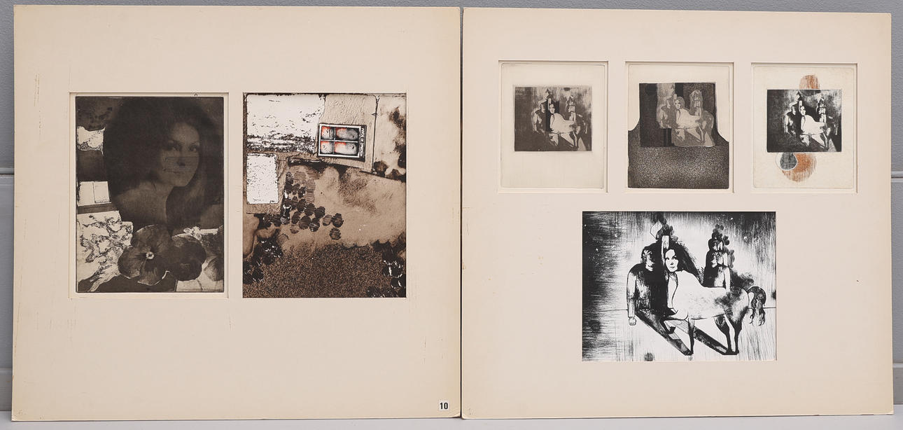 KARL-ERIK OLSSON "SNOGERÖD" 1927-1995. FIVE ETCHINGS AND ONE PHOTOGRAPH ...
