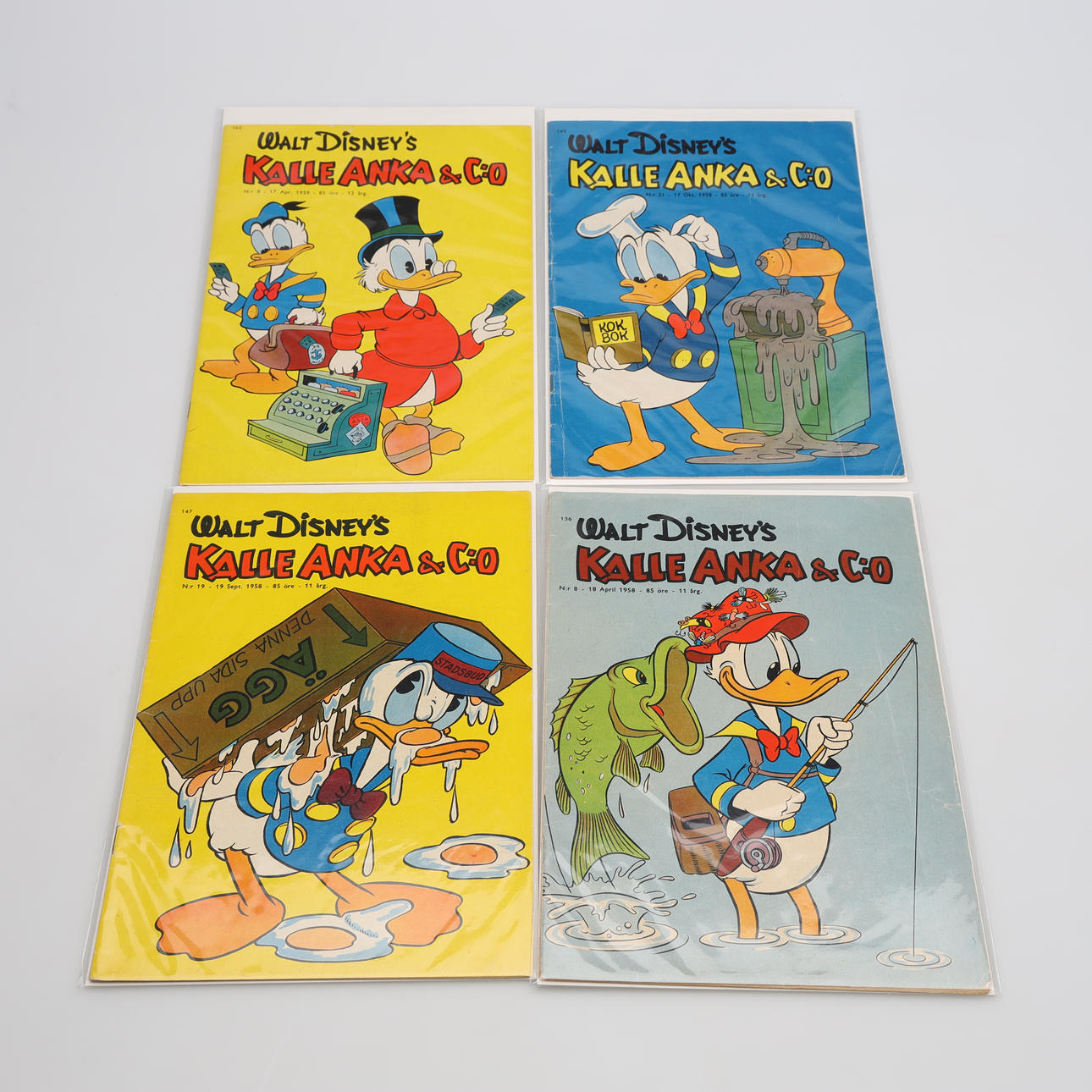 DONALD DUCK & C:o, 12 pieces, 1951 - 1959, Walt Disney. Toys - Comics ...