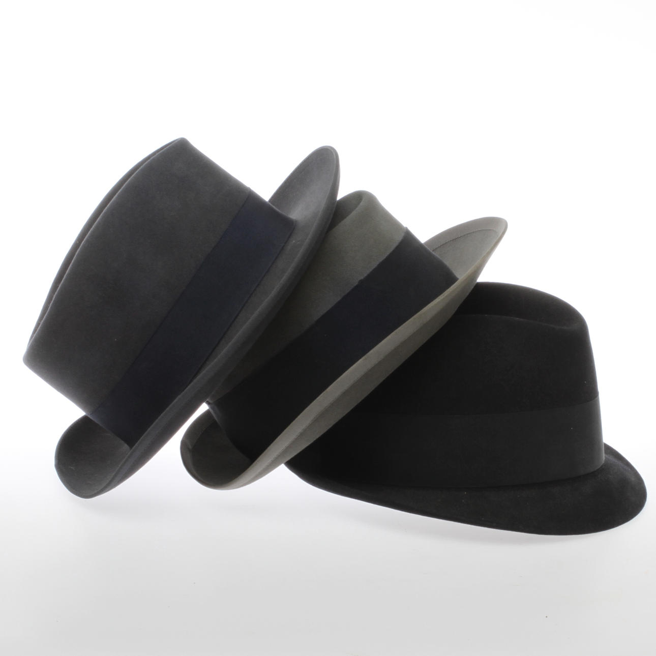 MEN'S HATS, 3 pcs, 1900s.