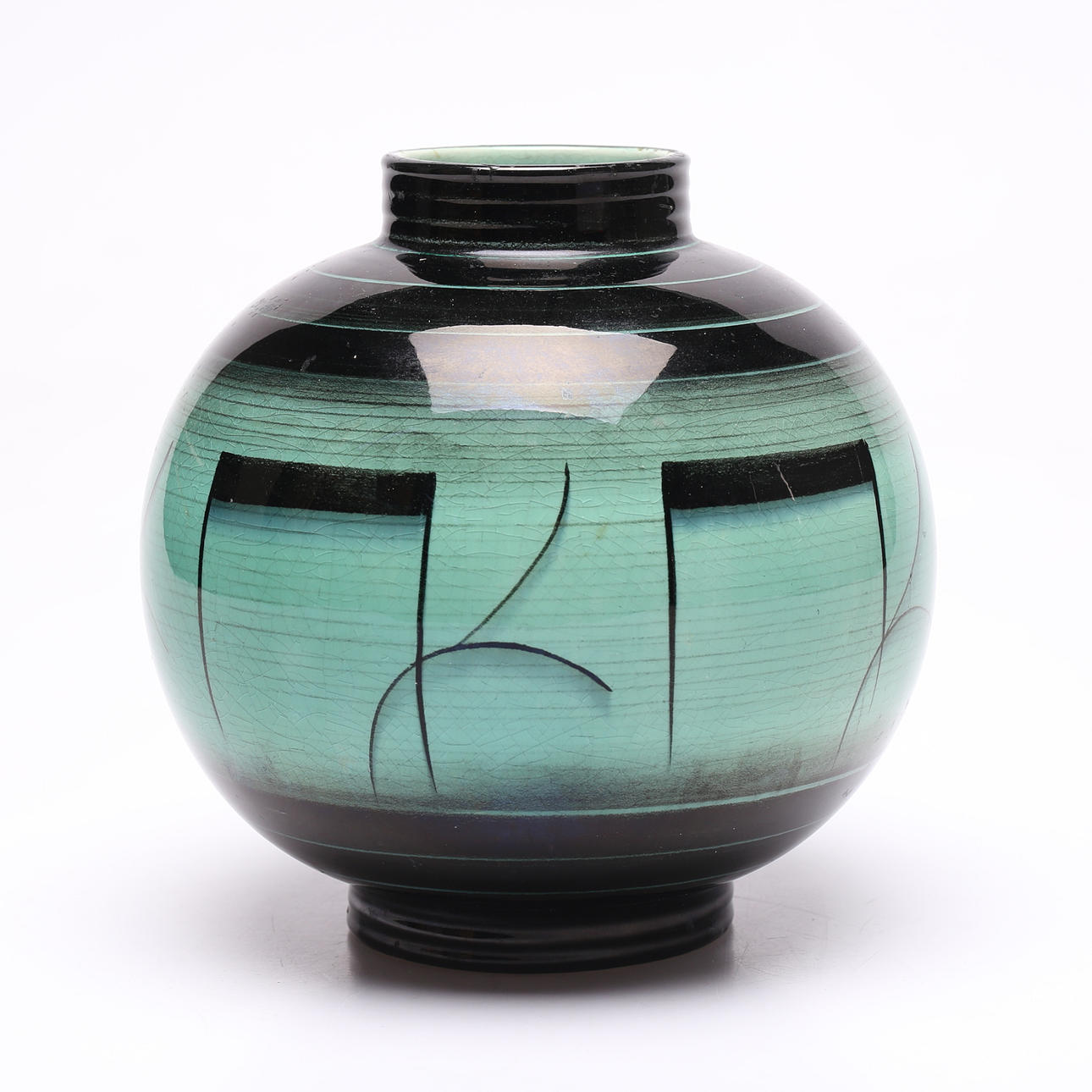 ILSE CLAESSON. A ceramic vase, Rörstrand, art deco.
