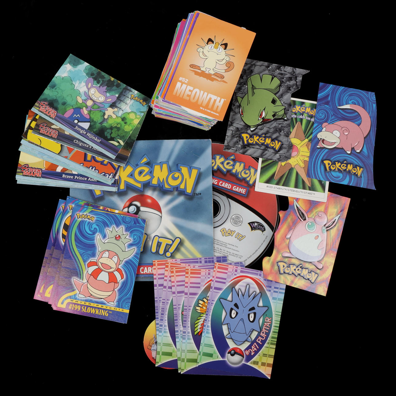 POKÉMON CARDS, CD-DISC, lot.