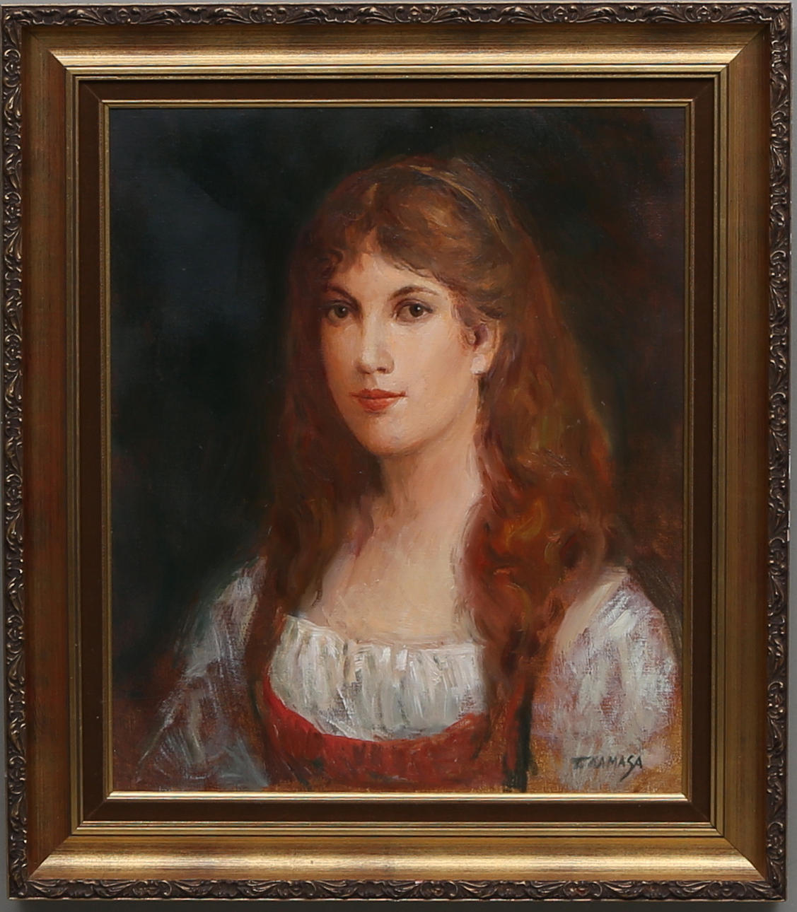 TADEUSZ KAMASA. Olja på duk, signerad.