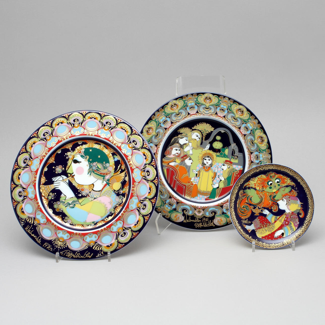 SAMLARTALLRIKAR, 20 delar, Björn Wiinblad för Rosenthal.