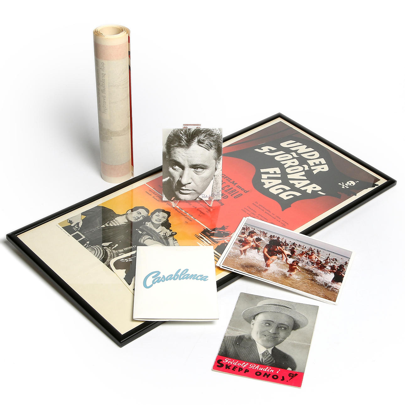 FILMAFFISCHER , FILMBILDER samt fotografi med AUTOGRAF, Richard Burton, 13 delar, 1900-tal.