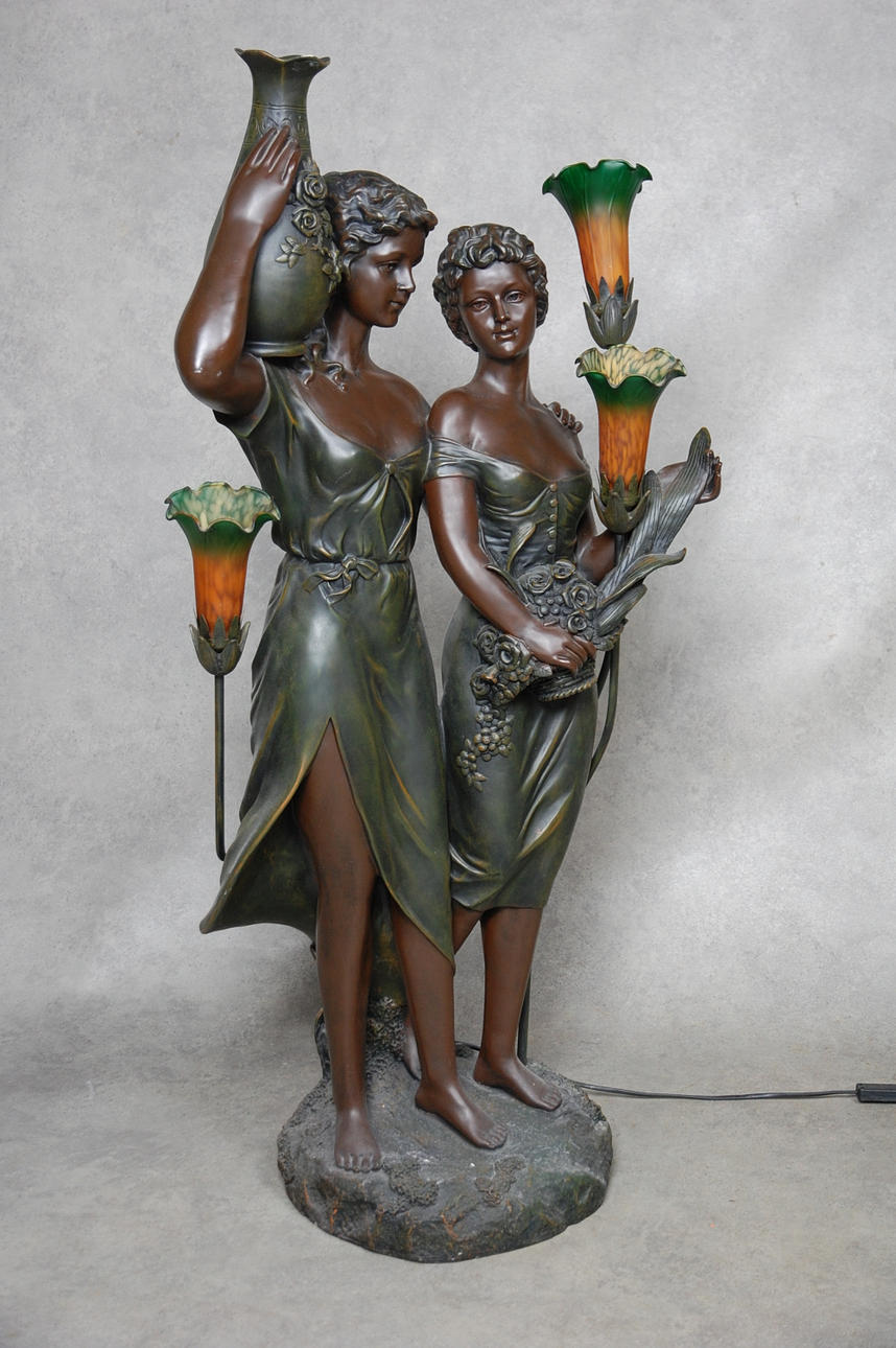 GOLVLAMPA, Art nouveau stil, 1900 talets senare del.