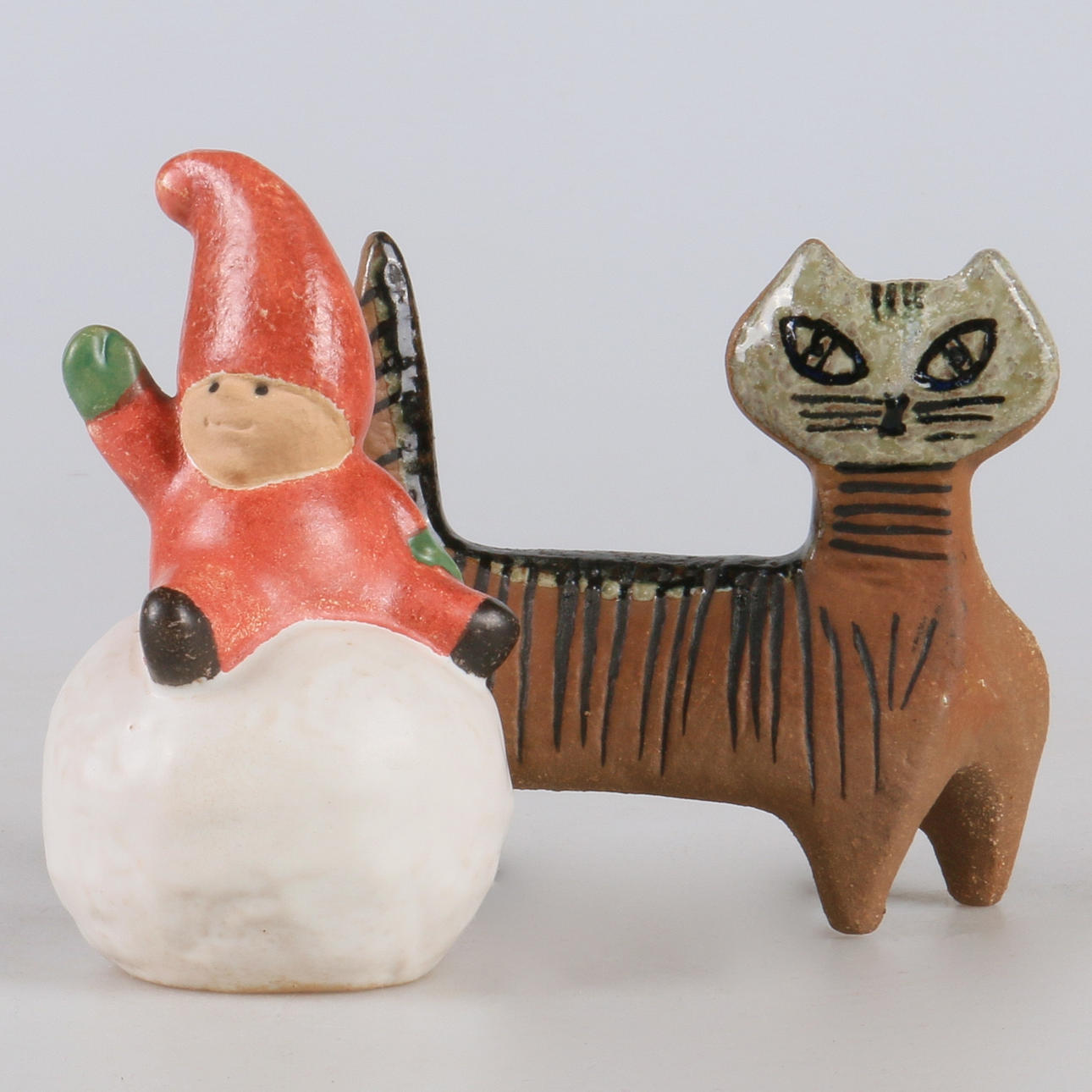 FIGURINER, 2 st. Stengods, Lisa Larson, Gustavsberg.