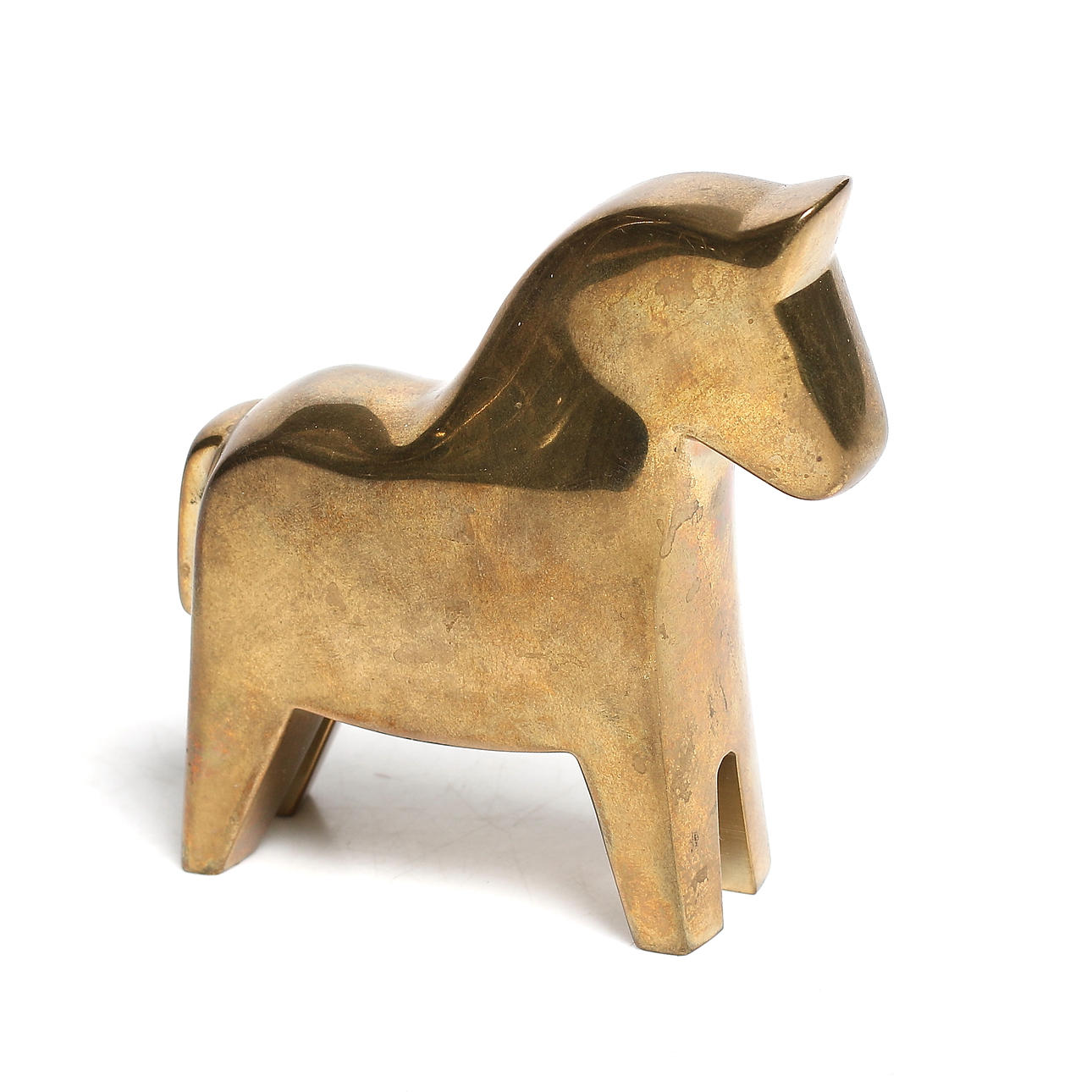 LOTTA HORN. Figurin, mässing, Reijmyre mässingsbruk, 19/2000-tal.