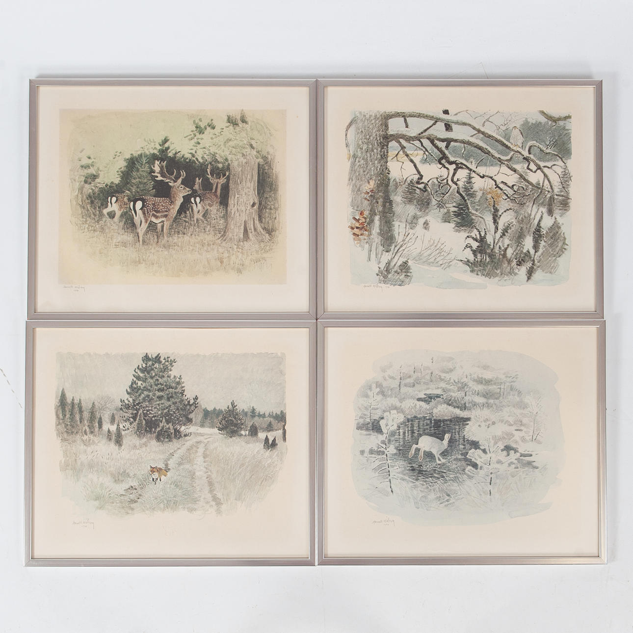 HARALD WIBERG. 4 pcs offset printing.