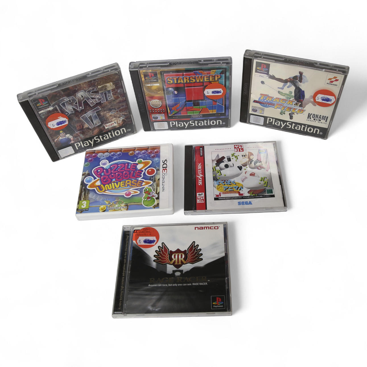 GAME CARTRIDGES, for PlayStation 1, Nintendo 3 Ds and Sega Saturn, a ...