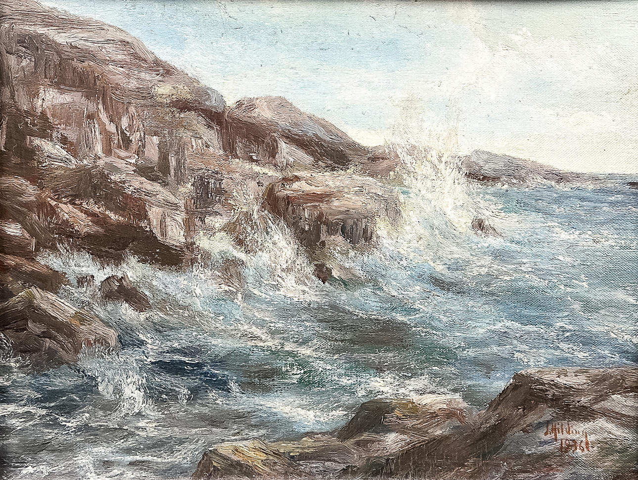 JOHAN HILDING HÄGLEBY. OIL ON PANEL, signed, dated-1936.