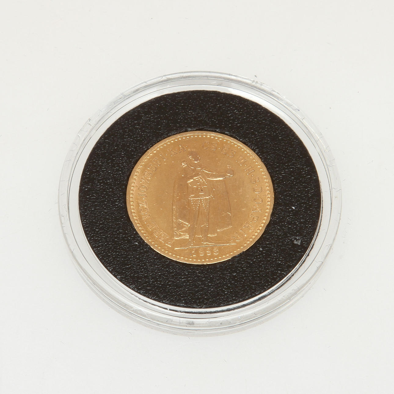 MYNT, guld, 10 Korona, Ferencz József, Ungern, 1898. Vikt 3,4 g.