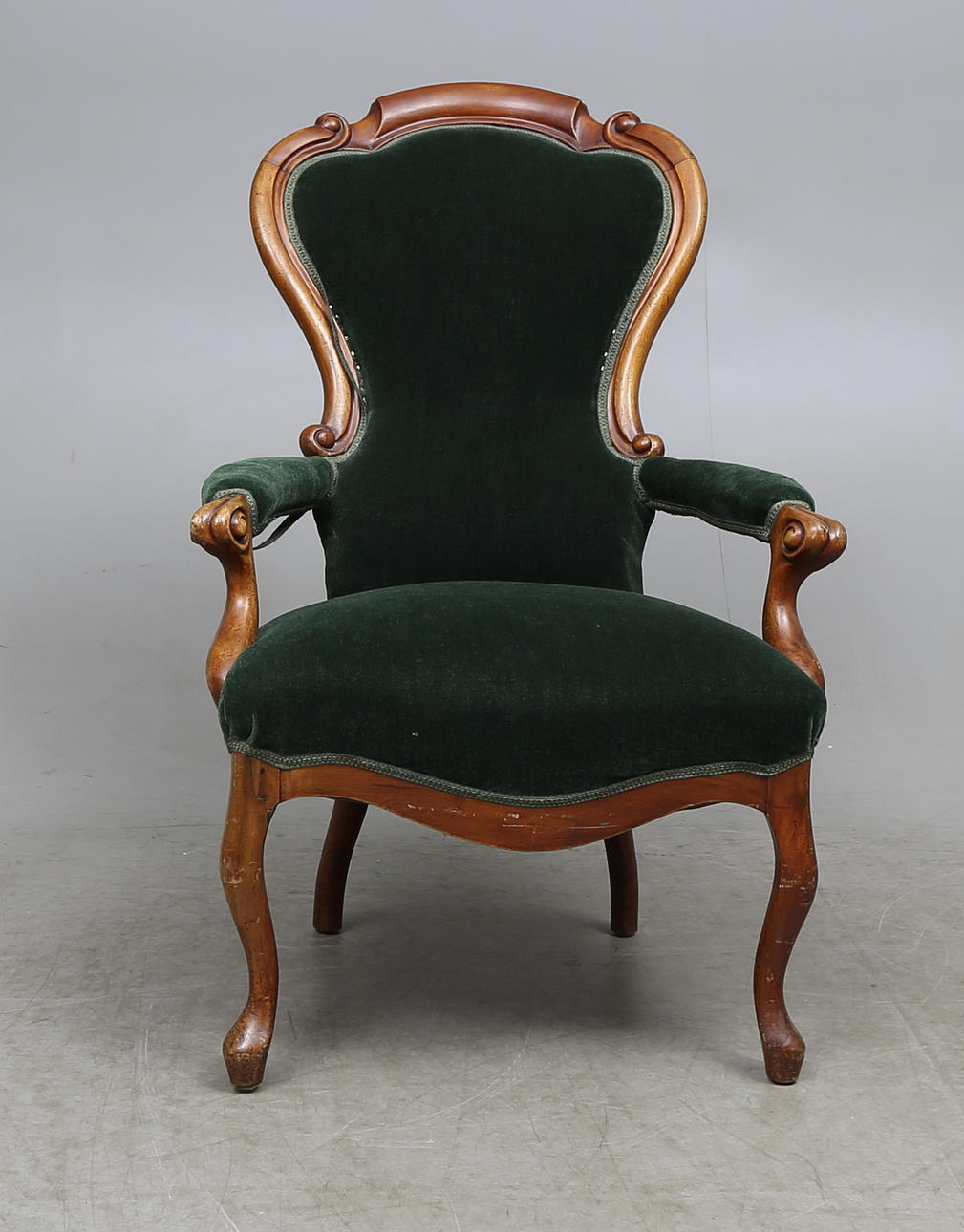 KARMSTOL, nyrokoko, sent 1800-tal.