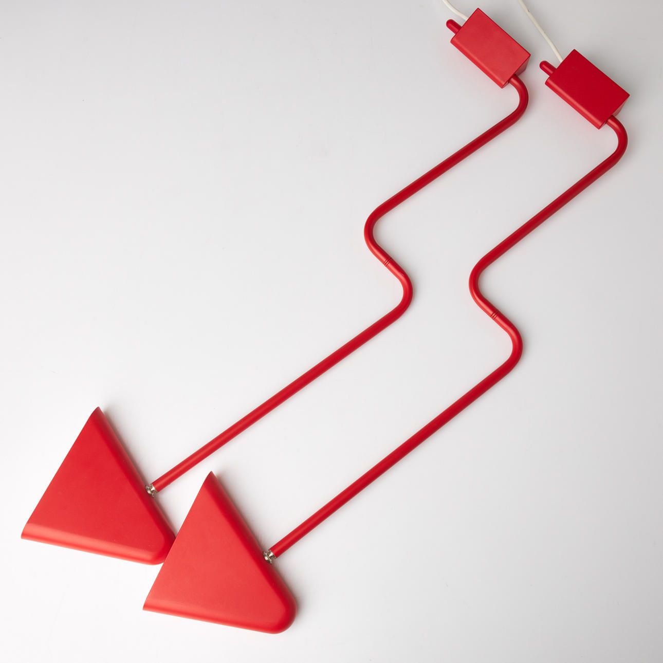 IKEA PS 2012 LED 壁掛けアームランプ Jelinek レア品 JOHANNA JELINEK. Wall lights, 1 pair., PS 2012, red lacquered