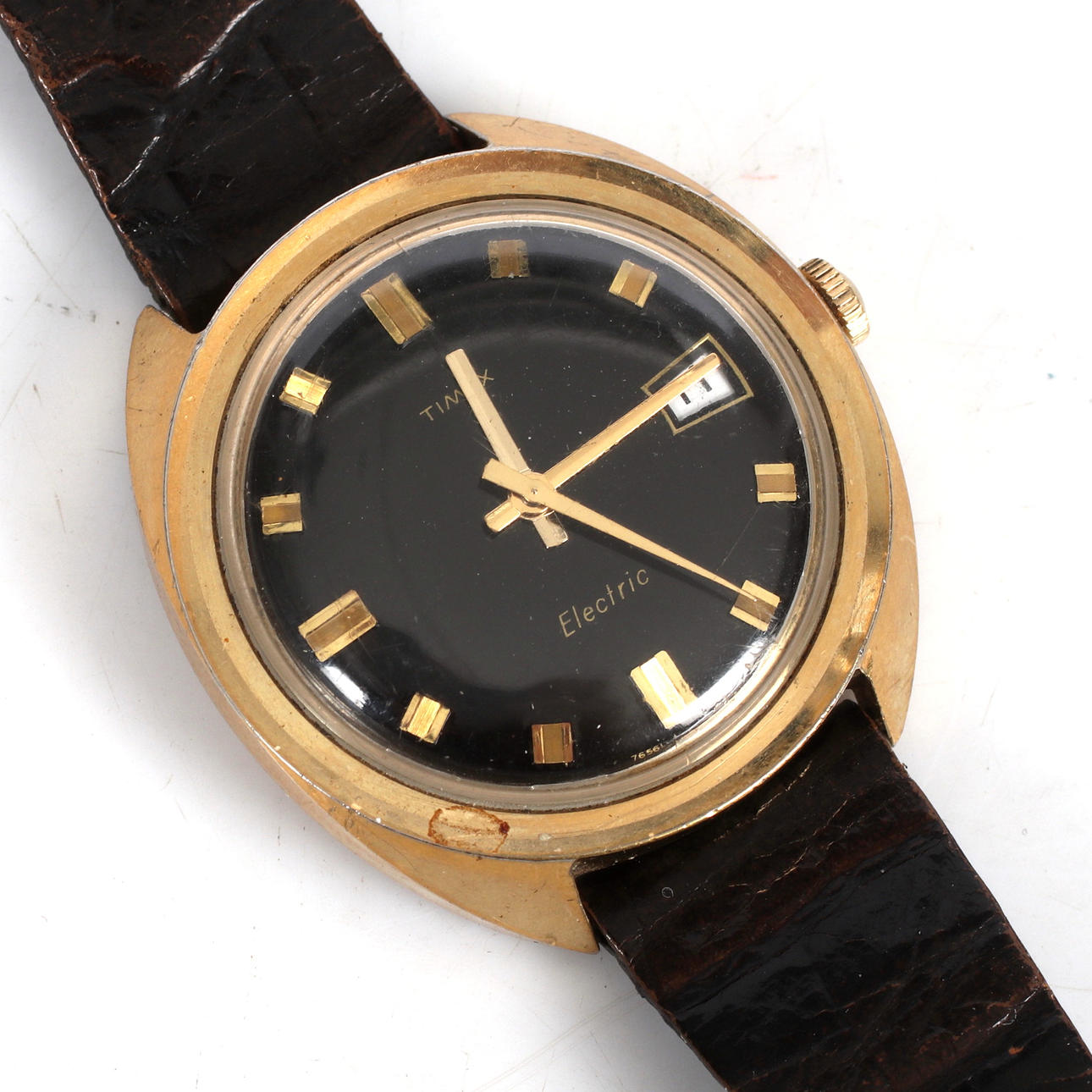 A wristwatch, double, date, quartz, Timex Electrio, 1970s.