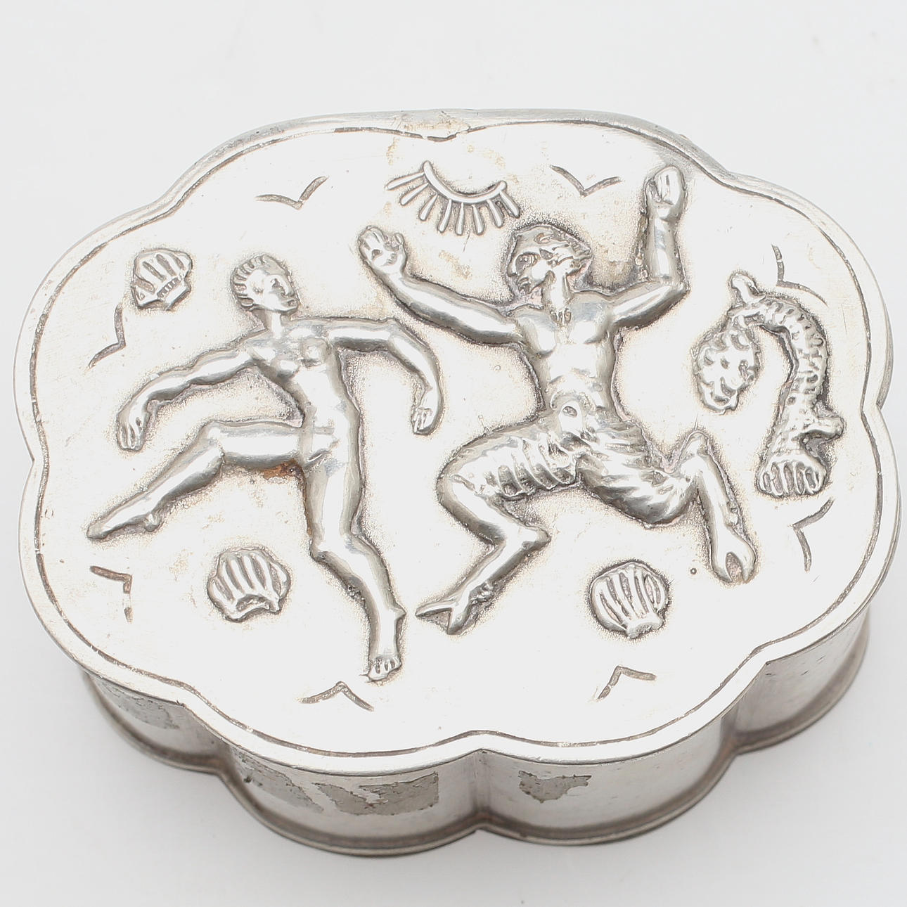 LOCKASK, tenn, troligen Nils Fougstedt, Herman Bergmans Konstgjuteri, Stockholm, 1929.