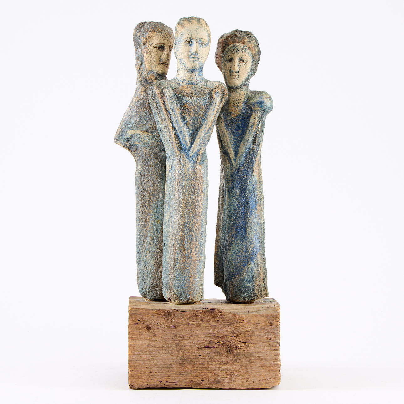 LISA LARSON. Sculpture, "Tre systrar", unique piece, signed and dated.