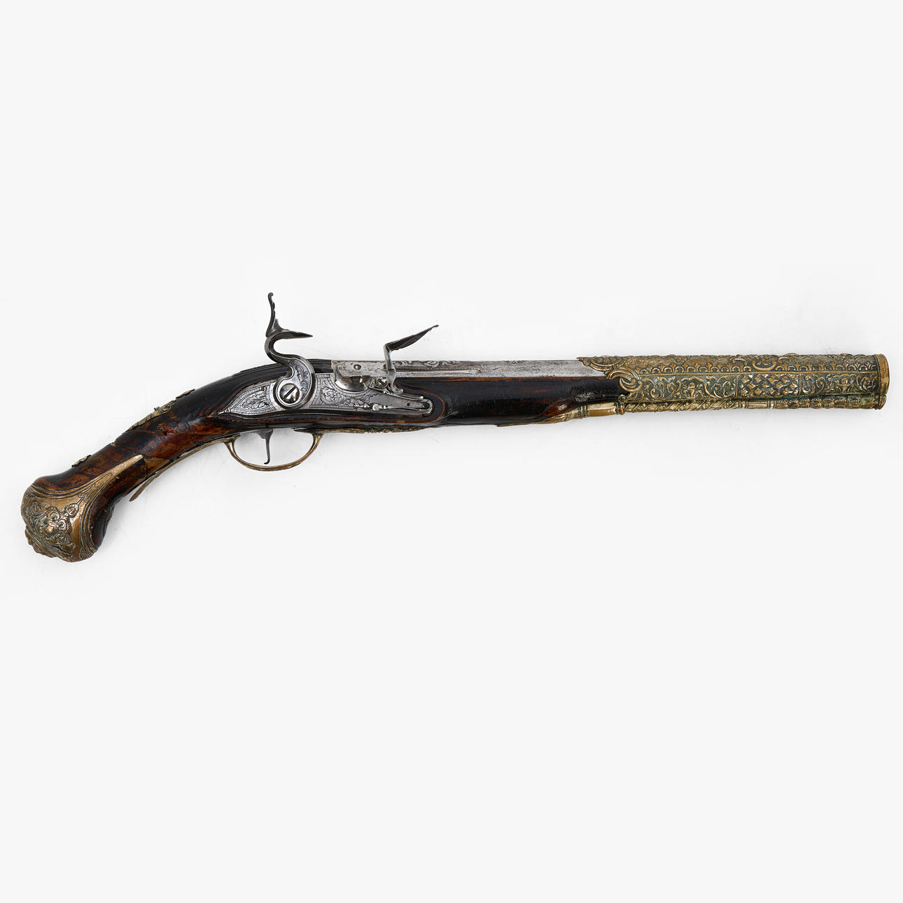 FLINTLOCK PISTOL, mid or first half of the 18th century. Weapons ...