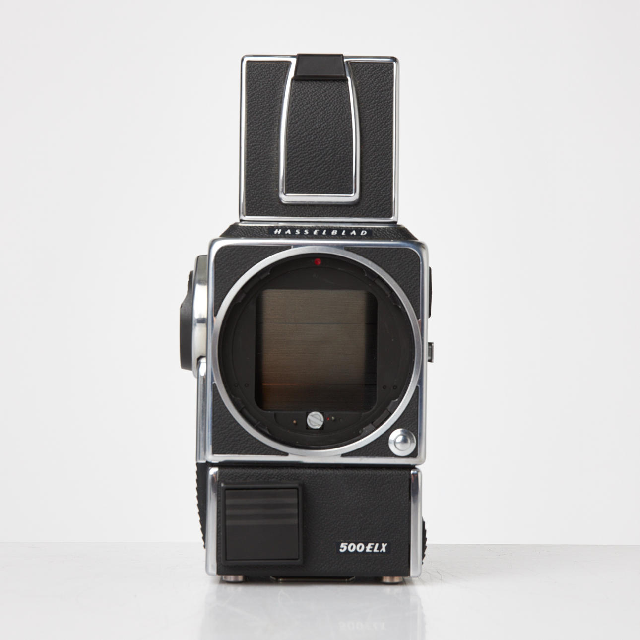HASSELBLAD, Camera “500ELX”, with associated lens and viewfinder