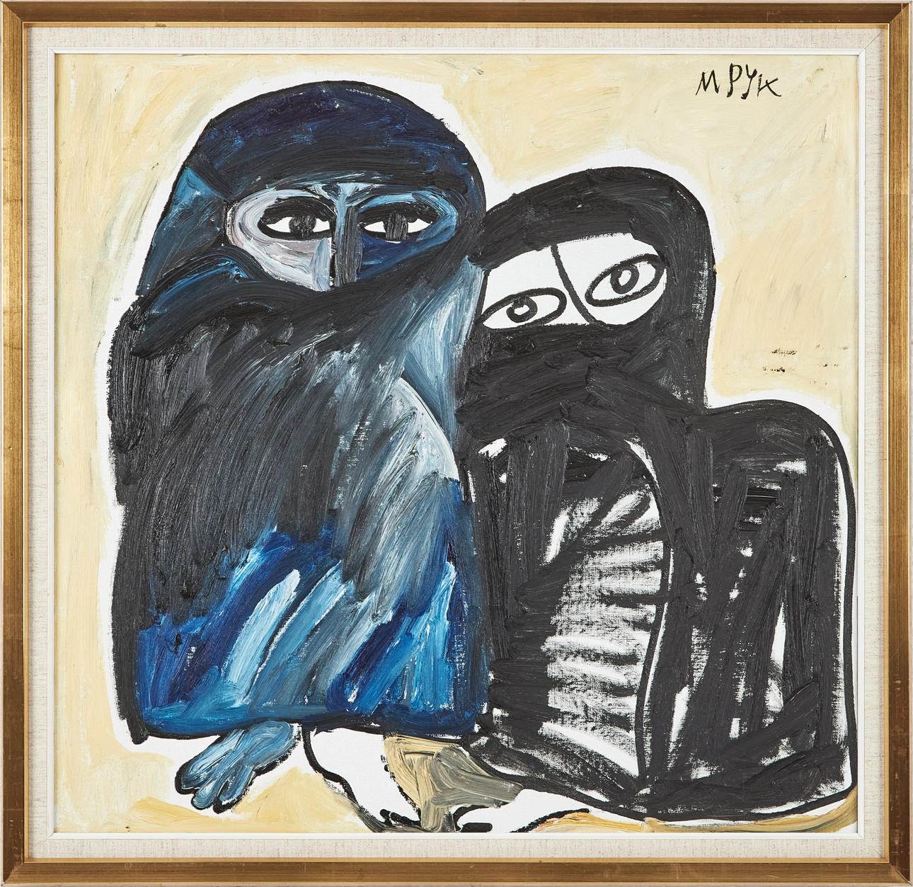 MADELEINE PYK. Women in veils. Oil on canvas. Signed M Pyk. Art ...